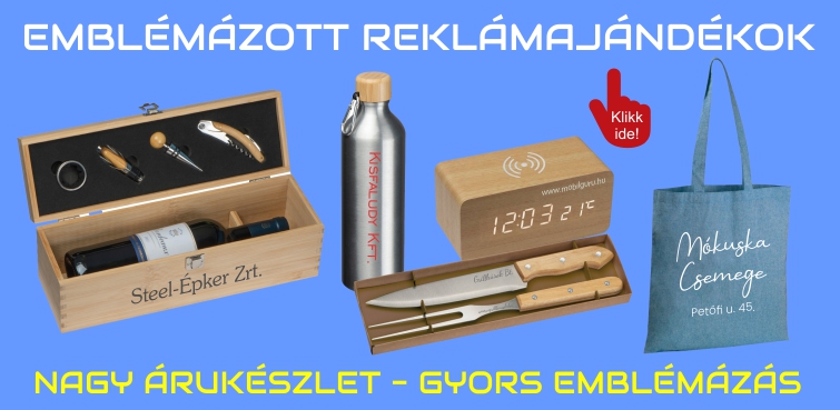 Emblémázott reklámajándékok