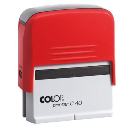 Bélyegzőtest Colop Printer C40 (59x23 mm) 6 soros, piros