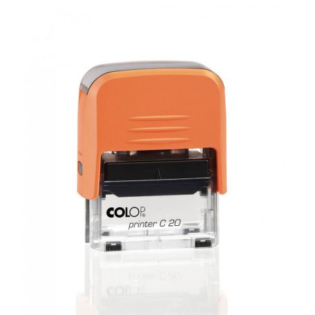 Bélyegzőtest Colop Printer C20 (38x14 mm) 4 soros, narancssárga GravírKirály