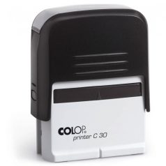 Bélyegzőtest Colop Printer C30 (47x18 mm) 5 soros, fekete, GravírKirály