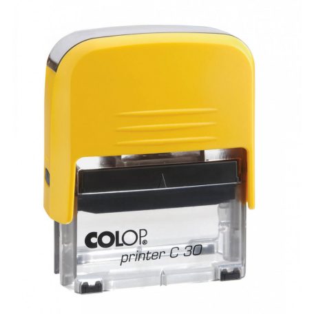 Bélyegzőtest Colop Printer C30 (47x18 mm) 5 soros, sárga