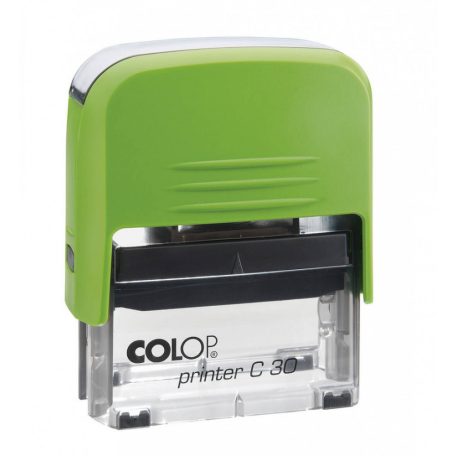 Bélyegzőtest Colop Printer C30 (47x18 mm) 5 soros, zöld