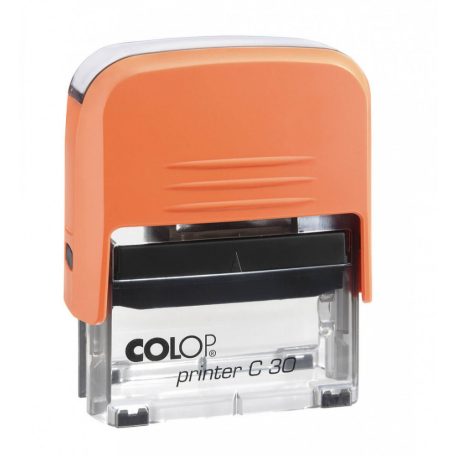 Bélyegzőtest Colop Printer C30 (47x18 mm) 5 soros, narancssárga