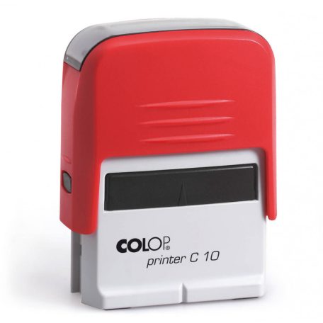 Bélyegzőtest Colop Printer C10 (27x10 mm) 3 soros, piros