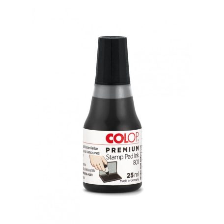 Bélyegzőfesték, 25 ml, Colop 801/25, fekete