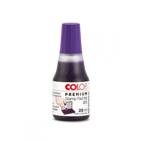 Bélyegzőfesték, 25 ml, Colop 801/25, lila