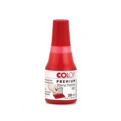 Bélyegzőfesték, 25 ml, Colop 801/25, piros