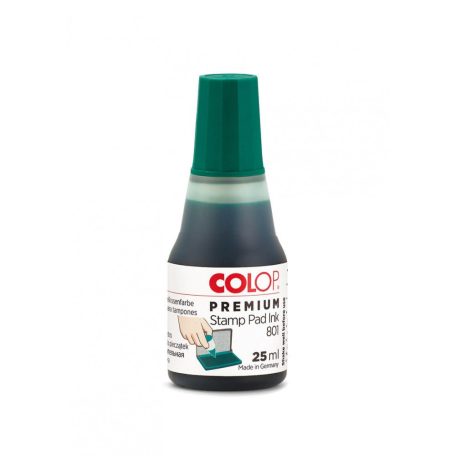 Bélyegzőfesték, 25 ml, Colop 801/25, zöld