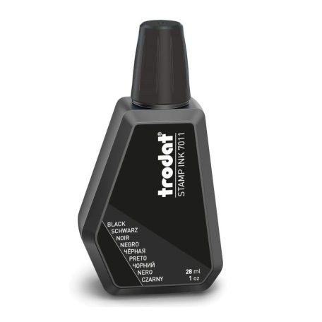 Bélyegzőfesték, 28 ml, Trodat, fekete