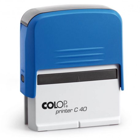 Bélyegzőtest Colop Printer C40 (59x23 mm) 6 soros, kék, GravírKirály