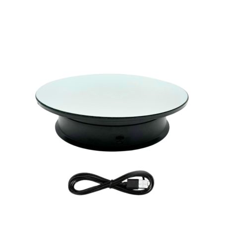 Termékforgató, fekete, kör alakú (21,5 cm)