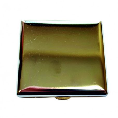 Gravírozható fém cigaretta tárca, négyzet alakú (95x80 mm)