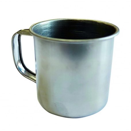 Gravírozható fém lemezbögre, nagy, 0,1 l