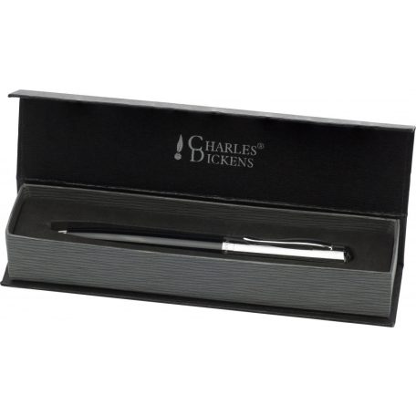 Gravírozható toll, Charles Dickens, ezüst-fekete