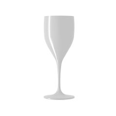   Gravírozható pohár, pezsgős, polykristály, fehér, 330 ml (Beach)