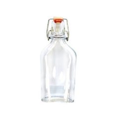 Gravírozható pálinkás üveg, 0,2 l-es,  csatos (Flasche)