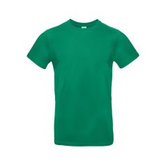 Nyomtatható póló, pamut, férfi, nyakas, zöld